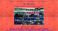 Desktop Screenshot of mjbeads.net